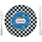 Checkers & Racecars Dinner Plate