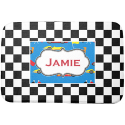 Checkers & Racecars Dish Drying Mat (Personalized)
