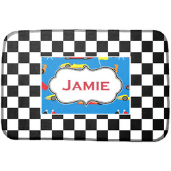 Checkers & Racecars Dish Drying Mat (Personalized)