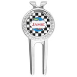 Checkers & Racecars Golf Divot Tool & Ball Marker (Personalized)