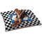 Checkers & Racecars Dog Bed - Small LIFESTYLE