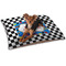 Checkers & Racecars Dog Bed - Small w/ Name or Text