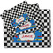 Checkers & Racecars Dog Food Mat - MAIN (sm, med, lrg)