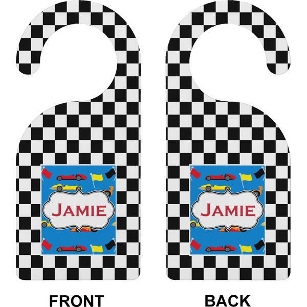 Checkers & Racecars Door Hanger (Approval)