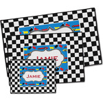 Checkers & Racecars Door Mat (Personalized)