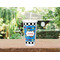Checkers & Racecars Double Wall Tumbler with Straw Lifestyle