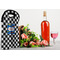 Checkers & Racecars Double Wine Tote - LIFESTYLE (new)