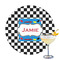 Checkers & Racecars Drink Topper - Large - Single with Drink
