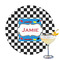 Checkers & Racecars Printed Drink Topper (Personalized)