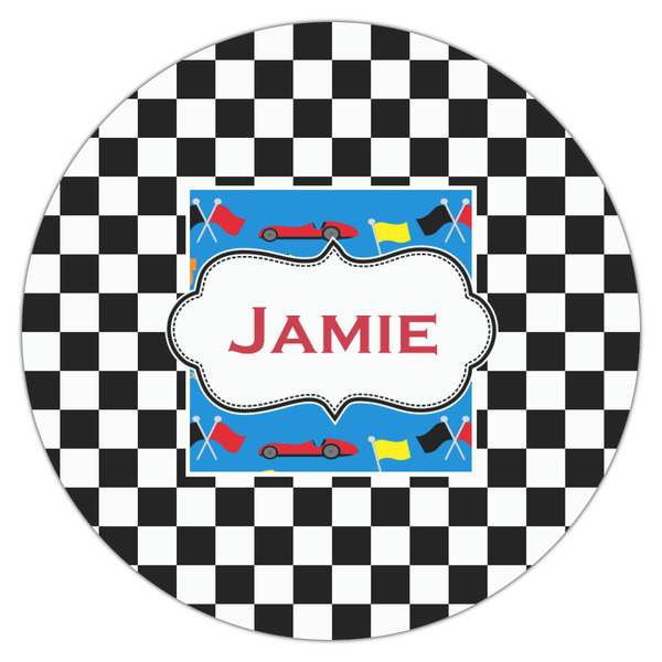 Checkers & Racecars Drink Topper - Medium - Single