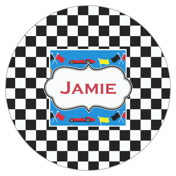 Checkers & Racecars Drink Topper - Small - Single