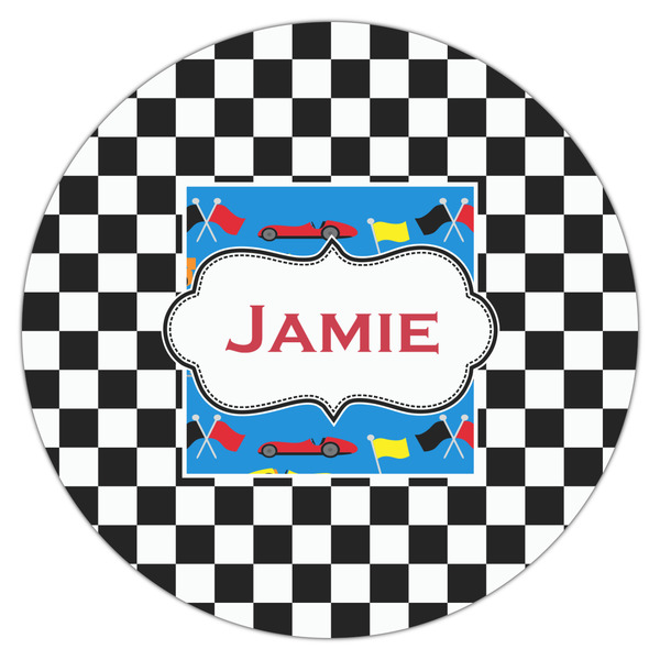 Checkers & Racecars Drink Topper - XLarge - Single