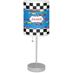 Checkers & Racecars Lamp with Drum Shade (Personalized)