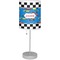 Checkers & Racecars Lamp with Drum Shade (Personalized)
