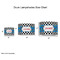 Checkers & Racecars Drum Lampshades - Sizing Chart