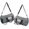 Checkers & Racecars Duffle bag small front and back sides