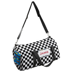 Checkers & Racecars Duffel Bag (Personalized)