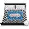 Checkers & Racecars Duvet Cover - King (Personalized)