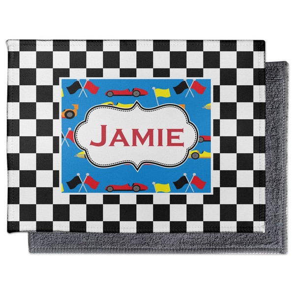 Checkers & Racecars Electronic Screen Wipe - Flat