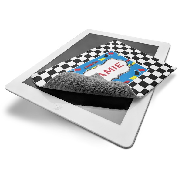 Checkers & Racecars Electronic Screen Wipe - iPad