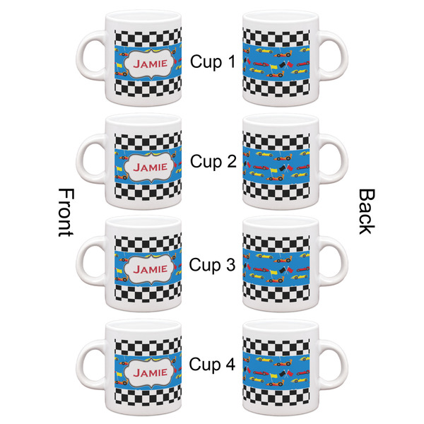 Checkers & Racecars Espresso Cup Set of 4 - Apvl