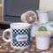Checkers & Racecars Espresso Cup - Single Lifestyle