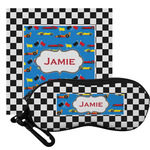 Checkers & Racecars Eyeglass Case & Cloth (Personalized)