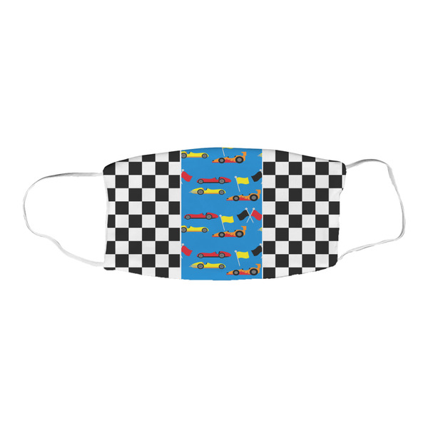Checkers & Racecars Fabric Face Mask