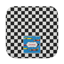 Checkers & Racecars Face Towel (Personalized)