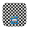 Checkers & Racecars Face Cloth-Rounded Corners