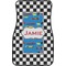 Checkers & Racecars Front Seat Car Mat