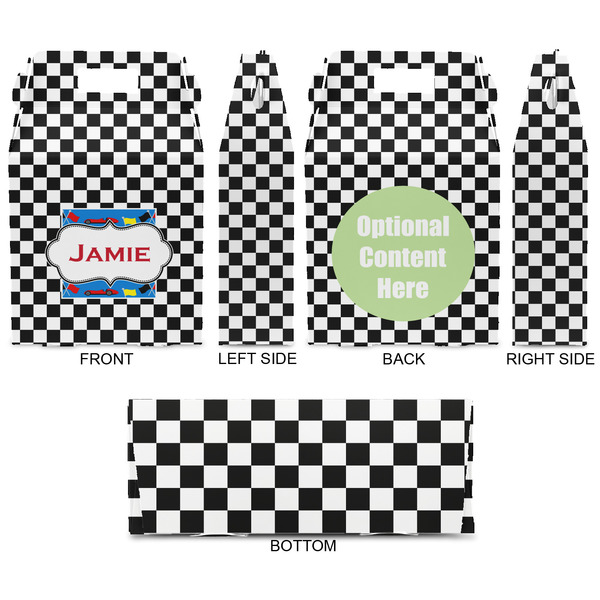 Checkers & Racecars Gable Favor Box - Approval
