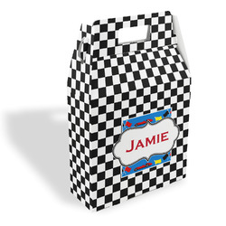 Checkers & Racecars Gable Favor Box (Personalized)