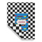Checkers & Racecars Garden Flags - Large - Double Sided - FRONT FOLDED