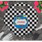 Checkers & Racecars Gardening Knee Pad / Cushion (In Garden)