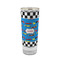 Checkers & Racecars Glass Shot Glass - 2oz - FRONT