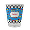 Checkers & Racecars Glass Shot Glass - Standard - FRONT