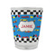 Checkers & Racecars Glass Shot Glass - 1.5 oz - Set of 4 (Personalized)
