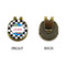 Checkers & Racecars Golf Ball Hat Clip Marker - Apvl - GOLD