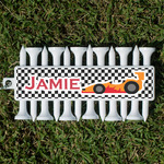Checkers & Racecars Golf Tees & Ball Markers Set (Personalized)