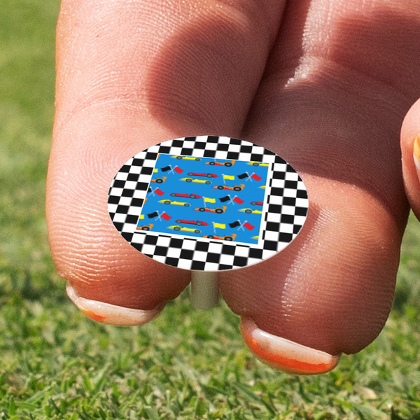 Checkers & Racecars Golf Tees & Ball Markers Set - Marker