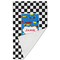 Checkers & Racecars Golf Towel - Folded (Large)