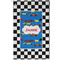 Checkers & Racecars Golf Towel - Poly-Cotton Blend - Small w/ Name or Text