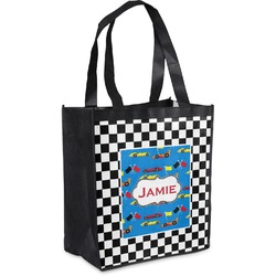 Checkers & Racecars Grocery Bag (Personalized)