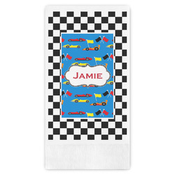Checkers & Racecars Guest Towels - Full Color (Personalized)