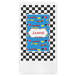 Checkers & Racecars Guest Paper Towels - Full Color (Personalized)