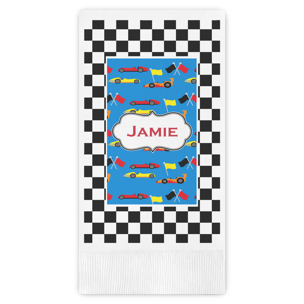 Custom Checkers & Racecars Guest Paper Towels - Full Color (Personalized)