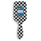 Checkers & Racecars Hair Brush - Front View
