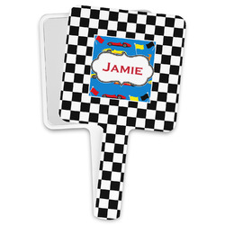 Checkers & Racecars Hand Mirror (Personalized)