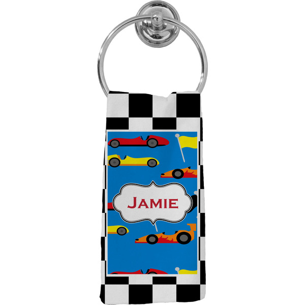 Custom Checkers & Racecars Hand Towel - Full Print (Personalized)